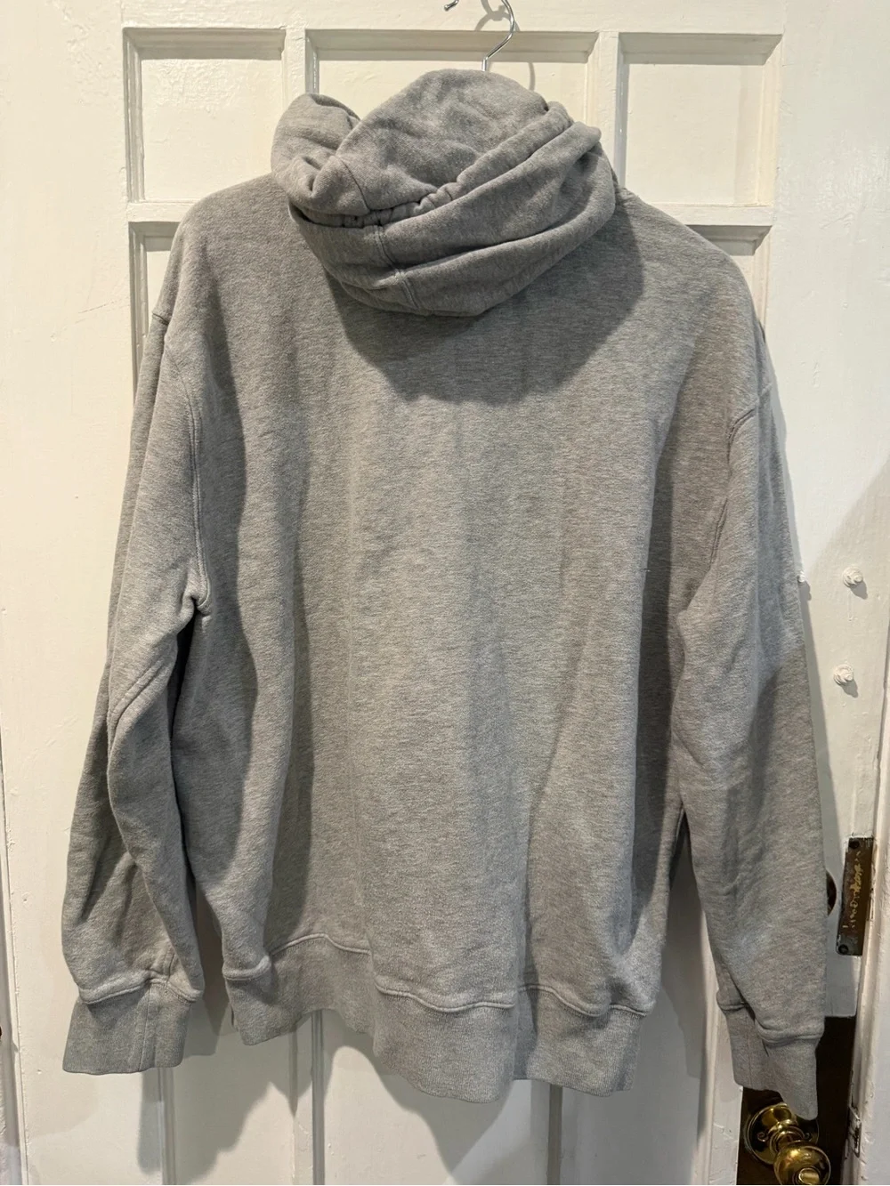 J. Crew Gray Hoodie with Navy NY Graphic
